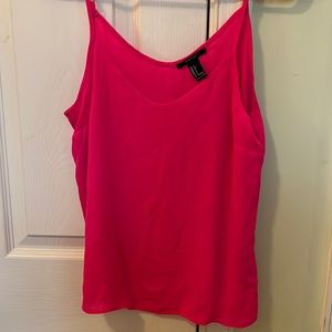 Forever 21 Pink Tank Top with Adjustable Straps
